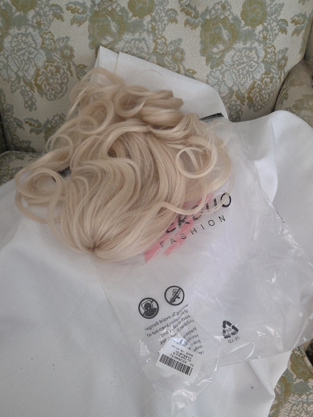 Blonde Clip-In Hairpiece Pony Tail Style Topper -